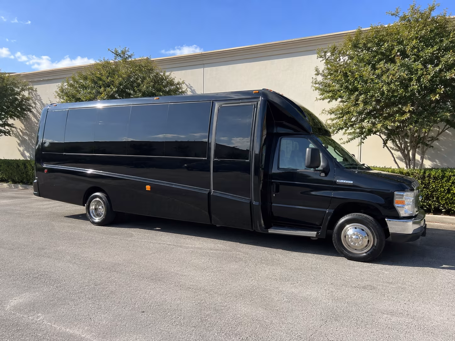 Passenger seating aboard a party bus rental serving Ontario