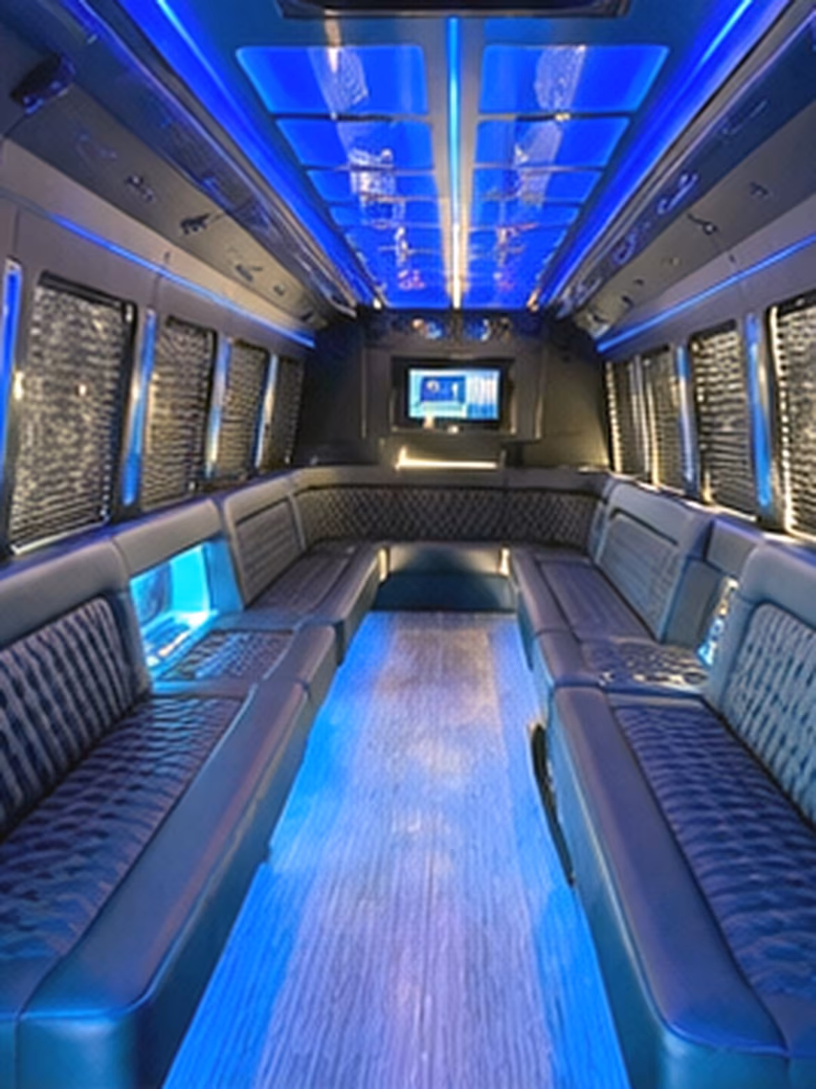 Ontario Sporting Event Transportation party bus interior