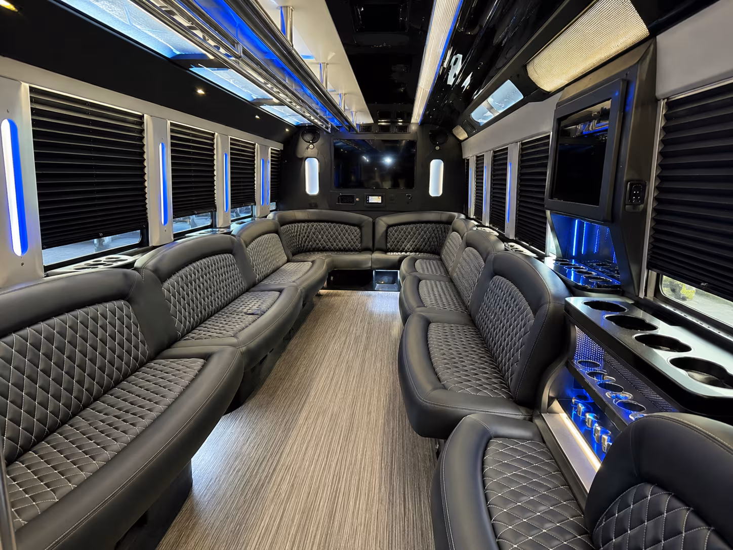 Ontario Wedding Transportation party bus exterior