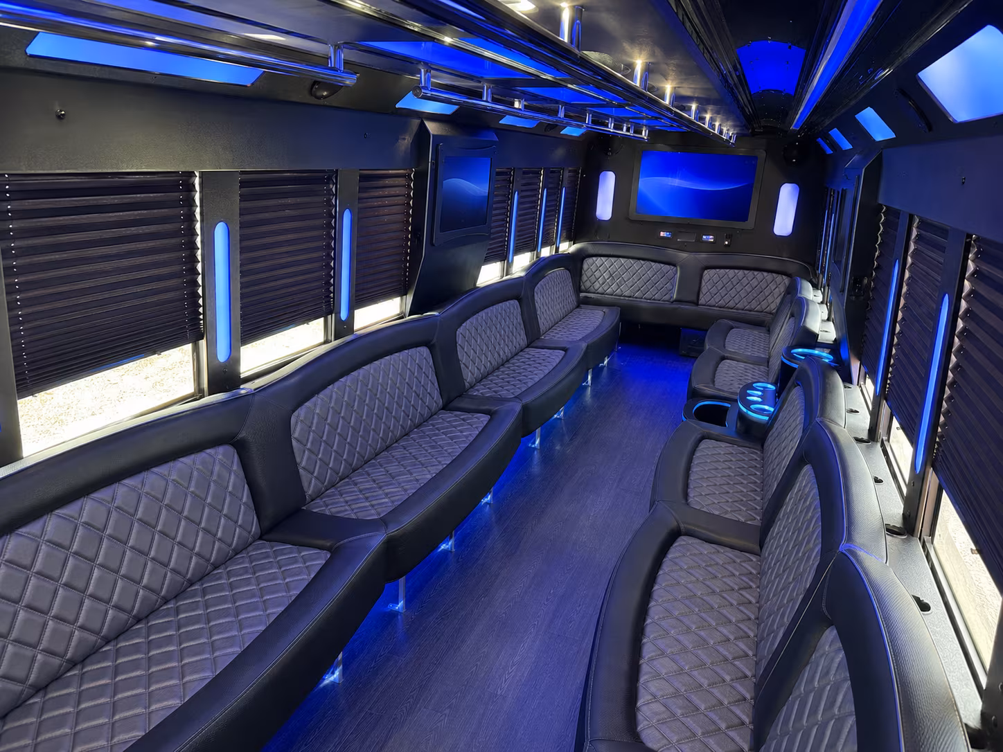 Ontario Wedding Transportation party bus exterior