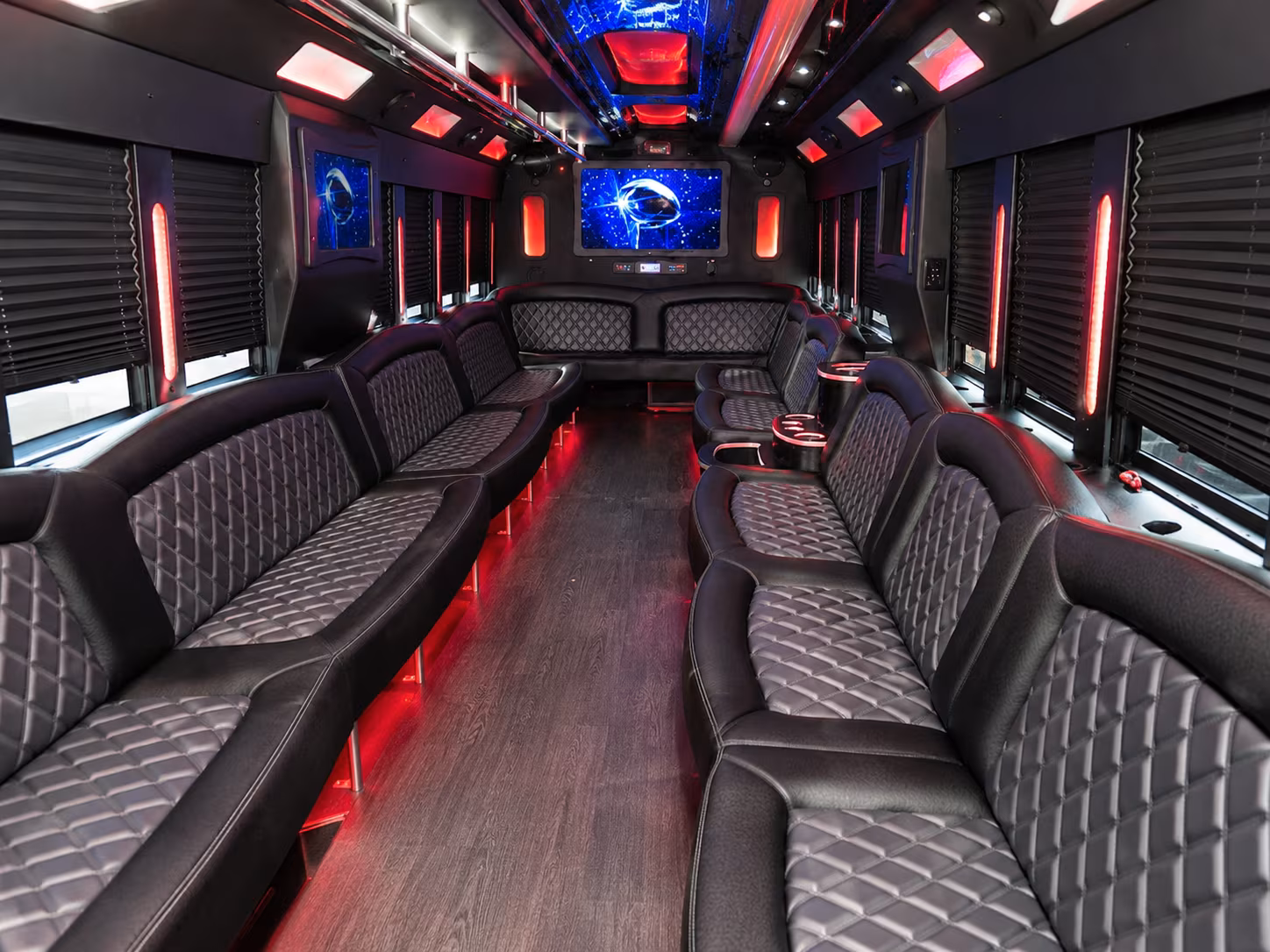 Ontario Winery Tour & Pub Crawl Transportation party bus interior